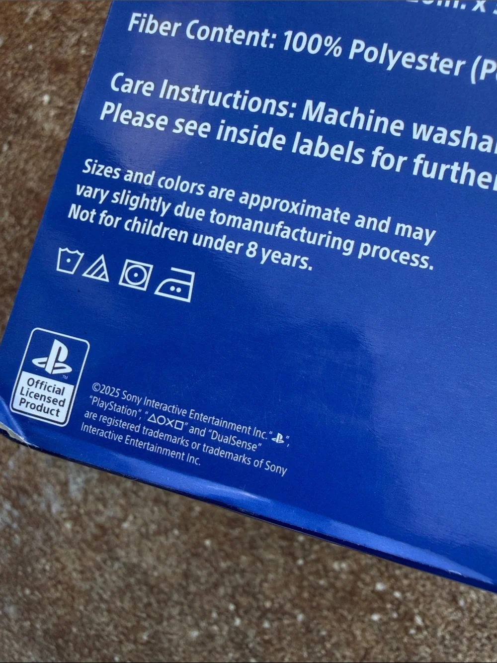Sony PlayStation Microfiber Full Sheet Set in White and Blue. NEW